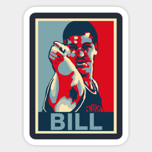 Bill Laimbeer Bill Obama Hope Large Print Sticker